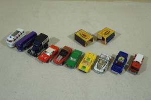 lot 180 image: Assorted Vintage Matchbox and Lesney Cars