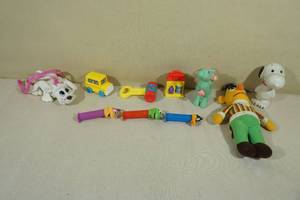 lot 182 image: Vintage Kids Toys -Original My Little Pony, Sesame Street, Pound Puppy, PEZ, McDonalds