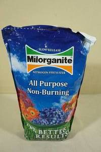 lot 185 image: 5lb Bag Miloganite All Purpose Non-Burning Fertilizer