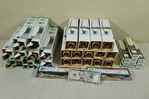 lot 188 image: Assorted Light Bulbs with $5 Bill