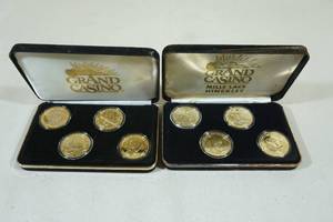 lot 191 image: 2 Sets Grand Casino Collector Coins