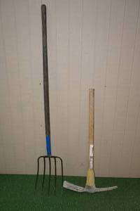 lot 199 image: Pitch Fork with Pick Axe