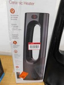 Lasko  Bladeless 1500-Watt 28 in. Electric Oscillating Tower Ceramic Space Heater with Remote Control
