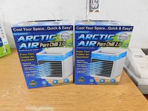 (2) New ARCTIC AIR  76 CFM 4 Speed Portable Evaporative Cooler for 45 sq. ft.
