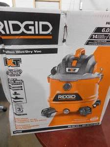 RIDGID  14 Gallon 6.0 Peak HP NXT WetDry Shop Vacuum with Fine Dust Filter, Locking Hose and Accessories