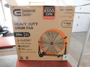 Commercial Electric  24 in. 2-Speed Heavy Duty Tilt Drum Fan