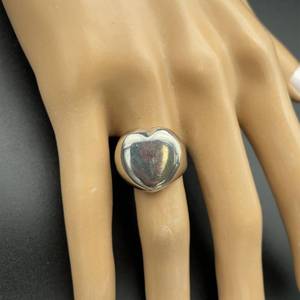 Chic Puffy Heart Styled Signet Ring