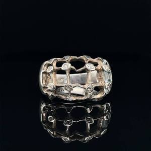 Open Work Free Form Artisan Boutique Ring