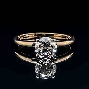 Shane & Co. Designer 0.87ctw Round Diamond (VVS Clarity) Solitaire Ring in 14k Yellow Gold $3,800 Retail VIDEO