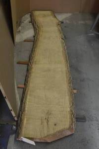 Elm Slab 122.5 Length 84 Thick 15.5-13.5-14 Ends and Middle Widths