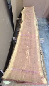 Red Cedar Slab 117.5 Length  84 Thick  16.5-15.5-19.5 Ends and Middle Width