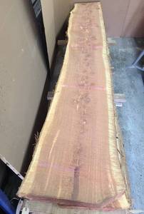 Red Cedar Slab 117.5 Length  84 Thick  15.5-16.5-20 Ends and Middle Width