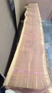 Red Cedar Slab 117.5 Length  84 Thick  13-17-19.5 Ends and Middle Width