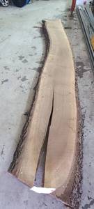 Black Walnut Slab 105.5 Length  84 Thick  12-12-13 Ends and Middle Width
