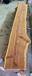Red Cedar Slab 111 Length  124 Thick  12-12.5-15.5 Ends and Middle Width