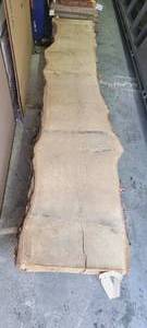 White Oak Slab 120 Length  124 Thick  20-18-20 Ends and Middle Width