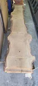 White Oak Slab 120 Length  124 Thick  19.5-16-18 Ends and Middle Width