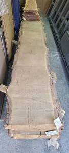 White Oak Slab 120 Length  124 Thick  23-20-20.5 Ends and Middle Width