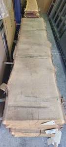 White Oak Slab 124 Length  124 Thick  24-23.5-21 Ends and Middle Width