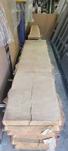White Oak Slab 124 Length  124 Thick  24-23-21 Ends and Middle Width