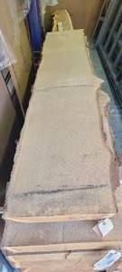 White Oak Slab 124 Length  124 Thick  21-22-19 Ends and Middle Width