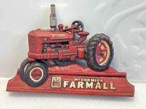 Cast Iron McCormick Farmall Door Stop