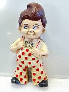 Cast Iron Big Boy Bank 9 Inches Tall