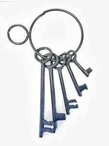 Lot of 5 Jail House Keys