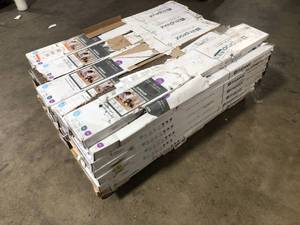 lot 17 image: Lifeproof  Bienville Brown 12 MIL x 7.1 in. W x 48 in. L Click Lock Waterproof Luxury Vinyl Plank Flooring (19 sqftcase) 26 cases Customer returns review all pictures