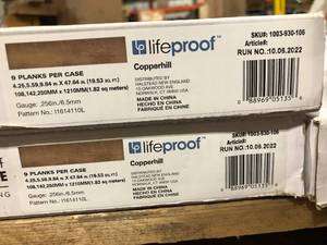 lot 21 image: Lifeproof  Copperhill 6 MIL x 6 in. W x 48 in. L Click Lock Waterproof Luxury Vinyl Plank Flooring (19.5 sqftcase) 5 cases, Review all pictures