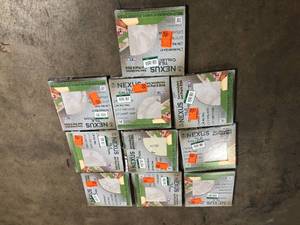 lot 22 image: Lot of 10 cases of ACHIM  Nexus Classic White 12 in. x 12 in. Peel and Stick Stone Vinyl Tile (20 sq. ft.  case) Review all pictures