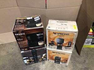 lot 9 image: Lot whit 4 Units Nespresso and Keurig Coffees Machine Customer returns See Pics