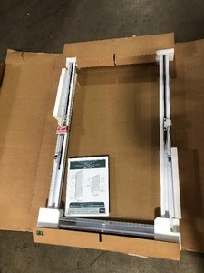 lot 10 image: ODL  White Cordless Add On Enclosed Blind with 12 in. Wide Aluminum Blinds for 20 in. Width x 36 in. Length Door Window