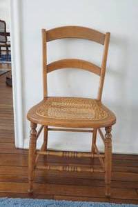 vintage cane seat chair