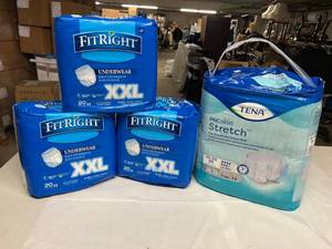 LOT OF DISPOSABLE UNDERWEAR
