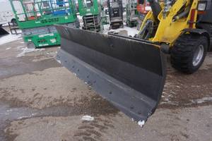 lot 25 image: Brand New Made In America Universal Mount Bobcat Skid Loader Skid Steer 8 Snow Plow Attachment