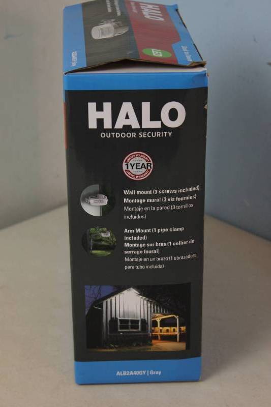 NEW Halo ALB 125 Watt Equivalent Integrated LED Gray Dusk to
