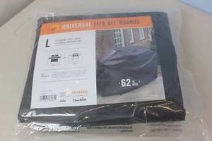 lot 56 image: NEW - Char-Broil Basic 62-in Black Gas Grill Cover