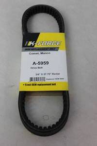 lot 163 image: NEW K-Force OEM Replacement Belt for Comet, Manco A-5959 Drive Belt 34 x 27.75