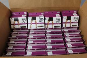 lot 268 image: 36 Packs of Leggs to Go Day Sheer Pantyhose Size Q Suntan Sheer Toe