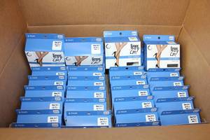 lot 274 image: 36 Packs of Leggs to Go Day Sheer Knee High One-Size Jet Black Sheer Toe
