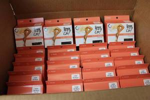 lot 298 image: 36 Packs of Leggs to Go Ultra Sheer Pantyhose Large Off Black Sheer Toe