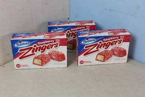 lot 315 image: 3 Boxes of Hostess Rasberry Zingers