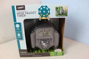 lot 55 image: NEW - Orbit 4-Outlet Integrated Watering System MSRP $49.97