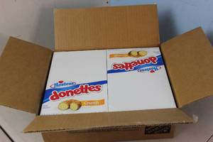 lot 336 image: 2 Hostess Boxes X 10 Packs of 4 oz Crunch Donuts