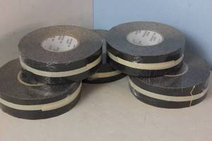 lot 488 image: 5 Rolls of WOOSTER Anti-Slip Tape, 60ft. L, 2W, 104 oz.in. Model 2X60SB MSRP $158.95