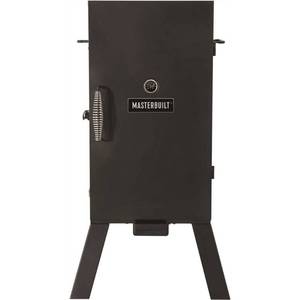 lot 1 image: NEW - Masterbuilt 30 in. Analog Electric Smoker in Black with 3 Racks - Dimensions H 40.2 in, W 21.7 in, D 20 in MSRP $299.99