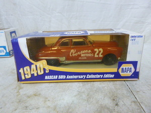 lot 66 image: Napa 1940s NASCAR 50th Anniversary Collectors Edition Red Byron Die-Cast Car