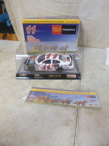 lot 112 image: 2002 Brett Bodine Wells Fargo Financial Die-Cast NASCAR #11 Car