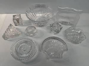 lot 34 image: Large Group Of Leaded Cut Crystal Including Waterford And More